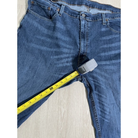 Levis 559 Jeans Mens 40x30 Blue Relaxed Straight Mid Rise Dark Wash Denim - Picture 7 of 11